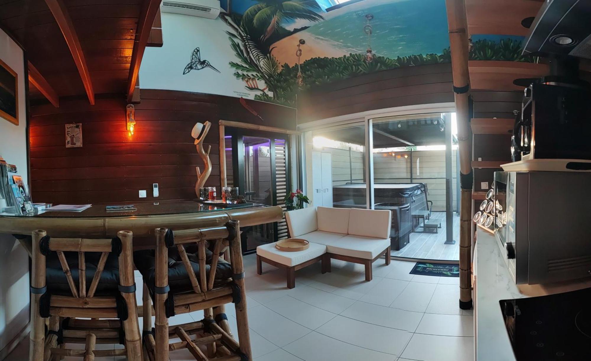 La Kaz Rhumantique Sauna And Spa Privatif La Riviere-Saint-Sauveur Екстер'єр фото
